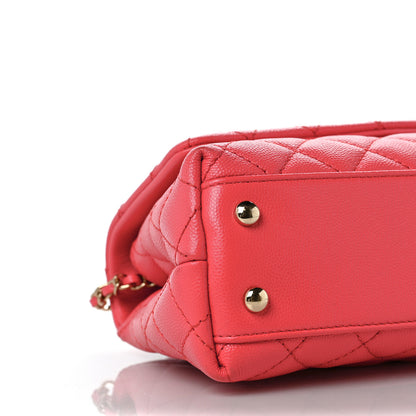 Chanel Caviar Quilted Mini Coco Handle Flap Pink 7 of 8