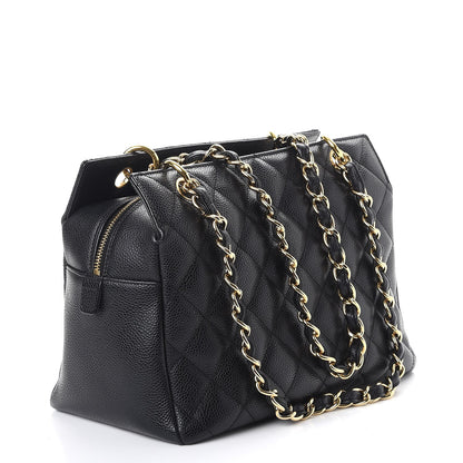 Chanel Caviar Quilted Petit Timeless Tote PTT Black 4 of 9