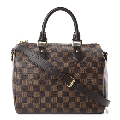 Louis Vuitton Damier Ebene Speedy Bandouliere 25 1 of 10