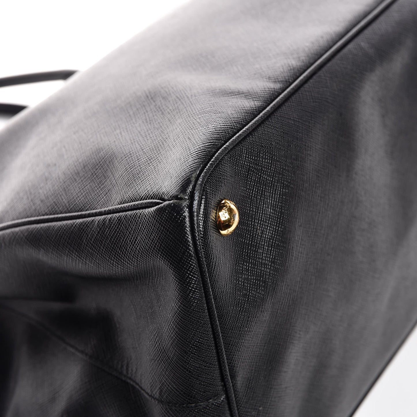 Saffiano Lux Extra Large Galleria Double Zip Tote Black