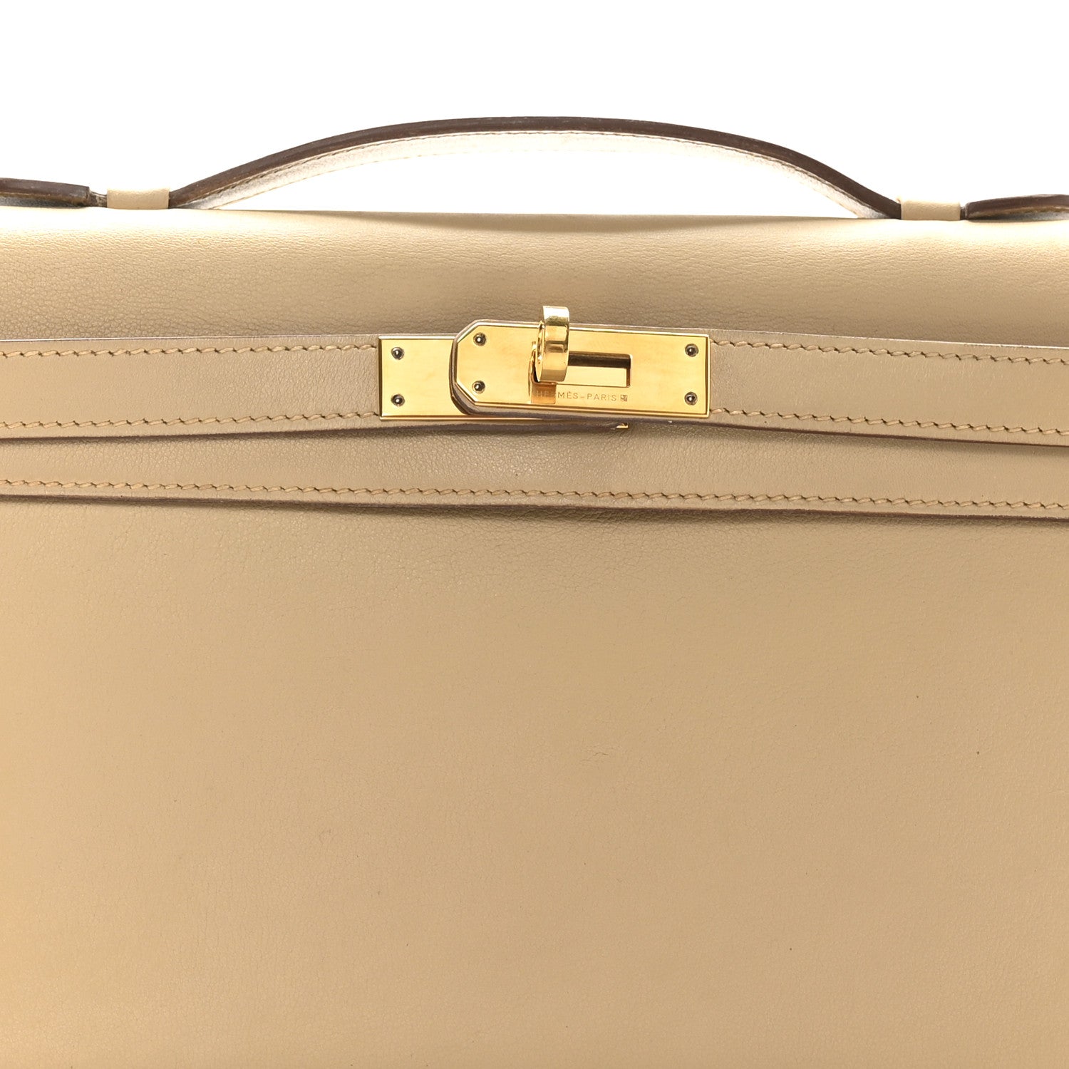 Hermes Swift Kelly Longue Clutch Pochette Tabac Camel 8 of 9