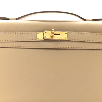 Hermes Swift Kelly Longue Clutch Pochette Tabac Camel 8 of 9