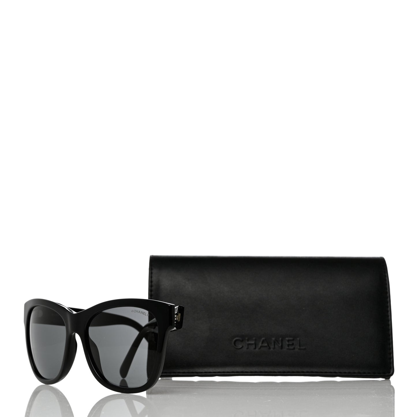 Acetate Square CC Sunglasses 5380 Black