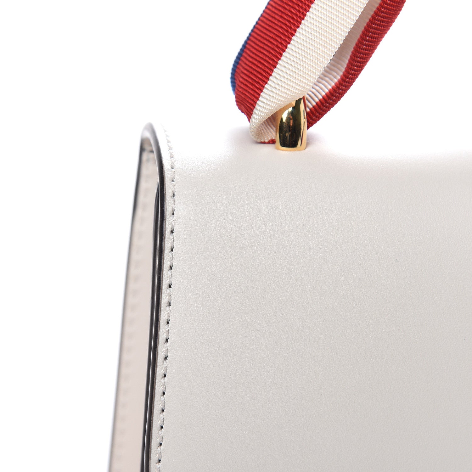 Gucci Calfskin Small Sylvie Shoulder Bag Off White 8 of 10