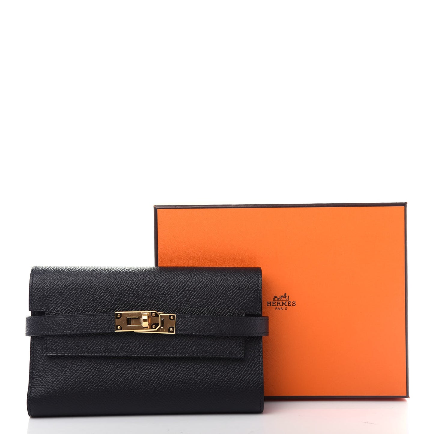 Epsom Medium Kelly Wallet Black