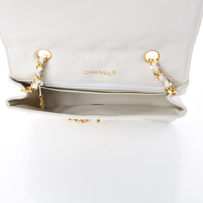 Chanel Lambskin Quilted Small Single Flap White 7 of 22
