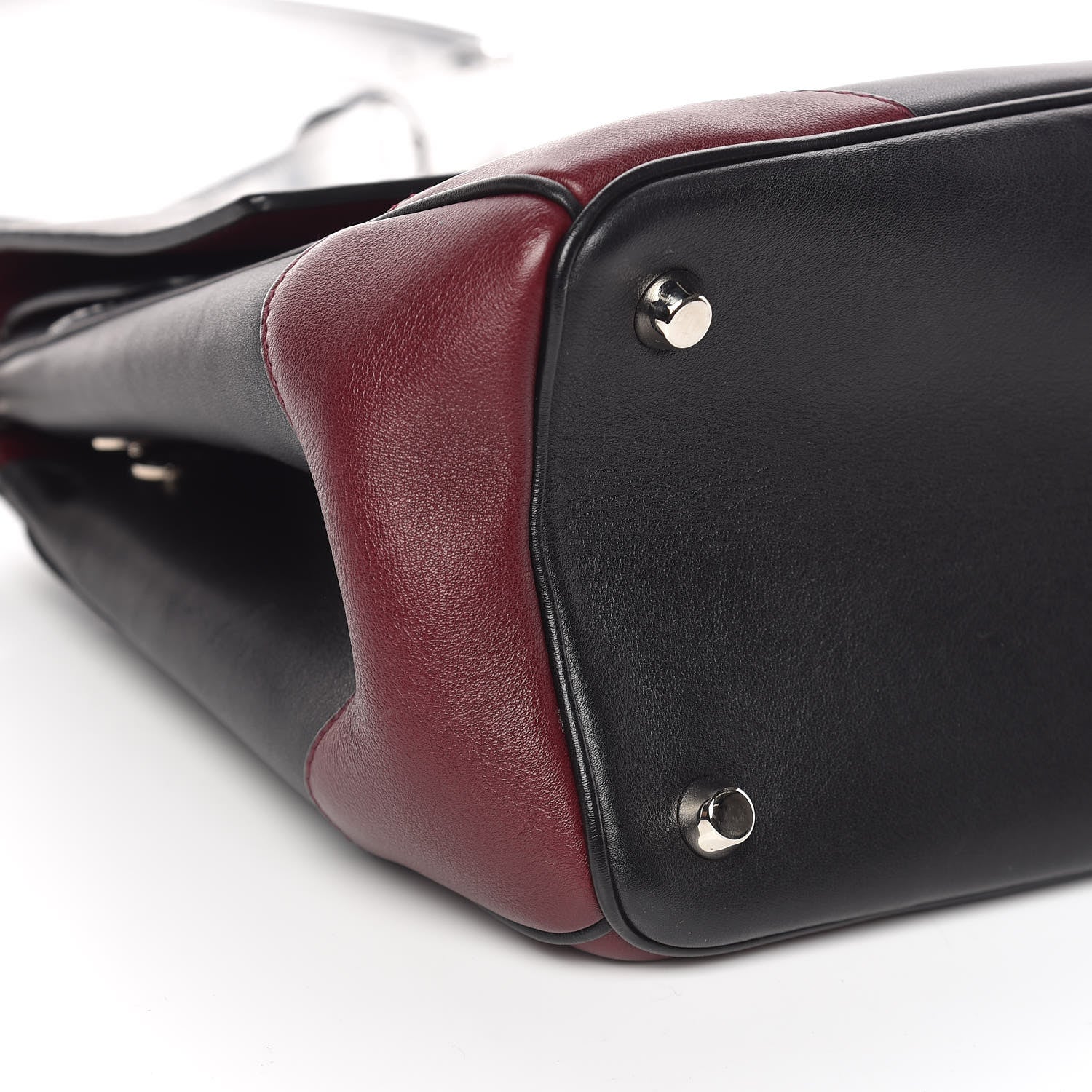Christian Dior Metallic Patent Smooth Calfskin Small Tri-Color Be Dior Flap Black Silver 7 of 9