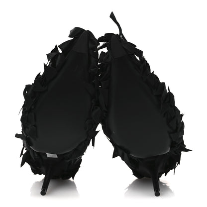 Balenciaga Satin Pointed Marie A Bows All Over 110mm Pumps 40 Black 7 of 11