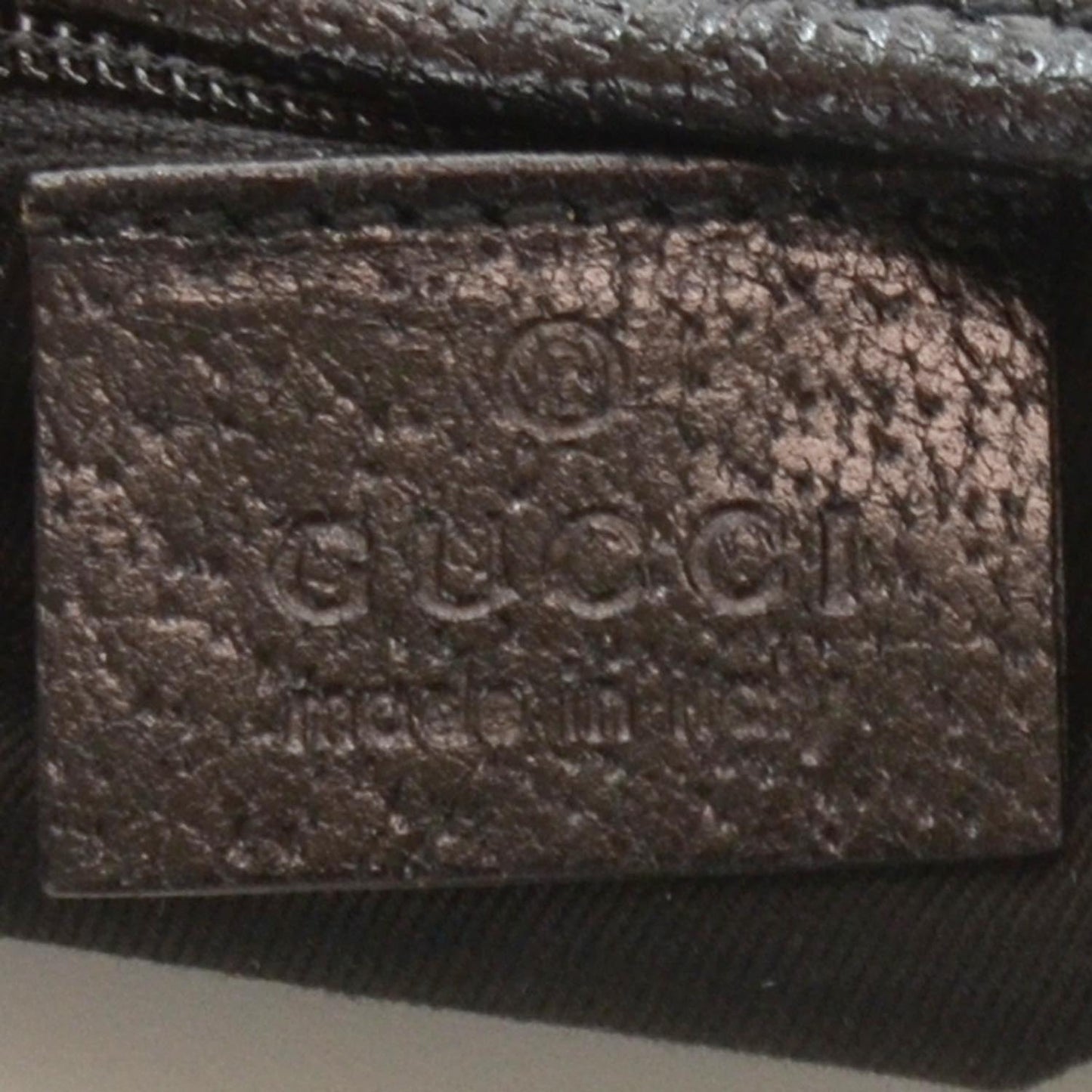Monogram Leather Shoulder Bag Black