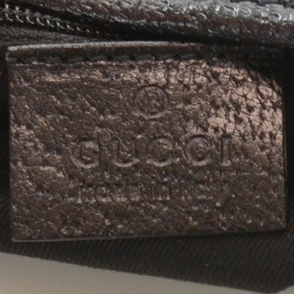 Gucci Monogram Leather Shoulder Bag Black 5 of 7