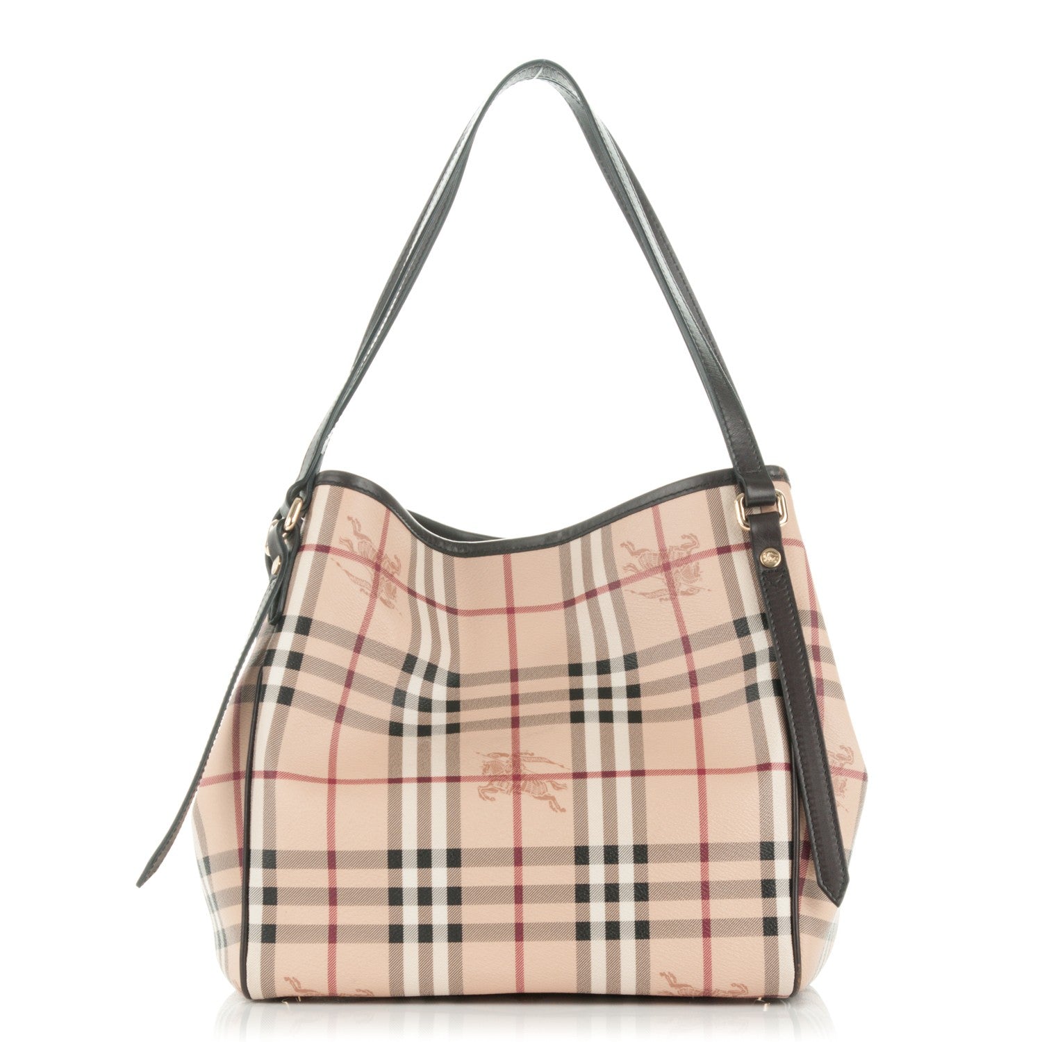 Burberry Haymarket Check Small Canterbury Tote Chocolate 1 of 9