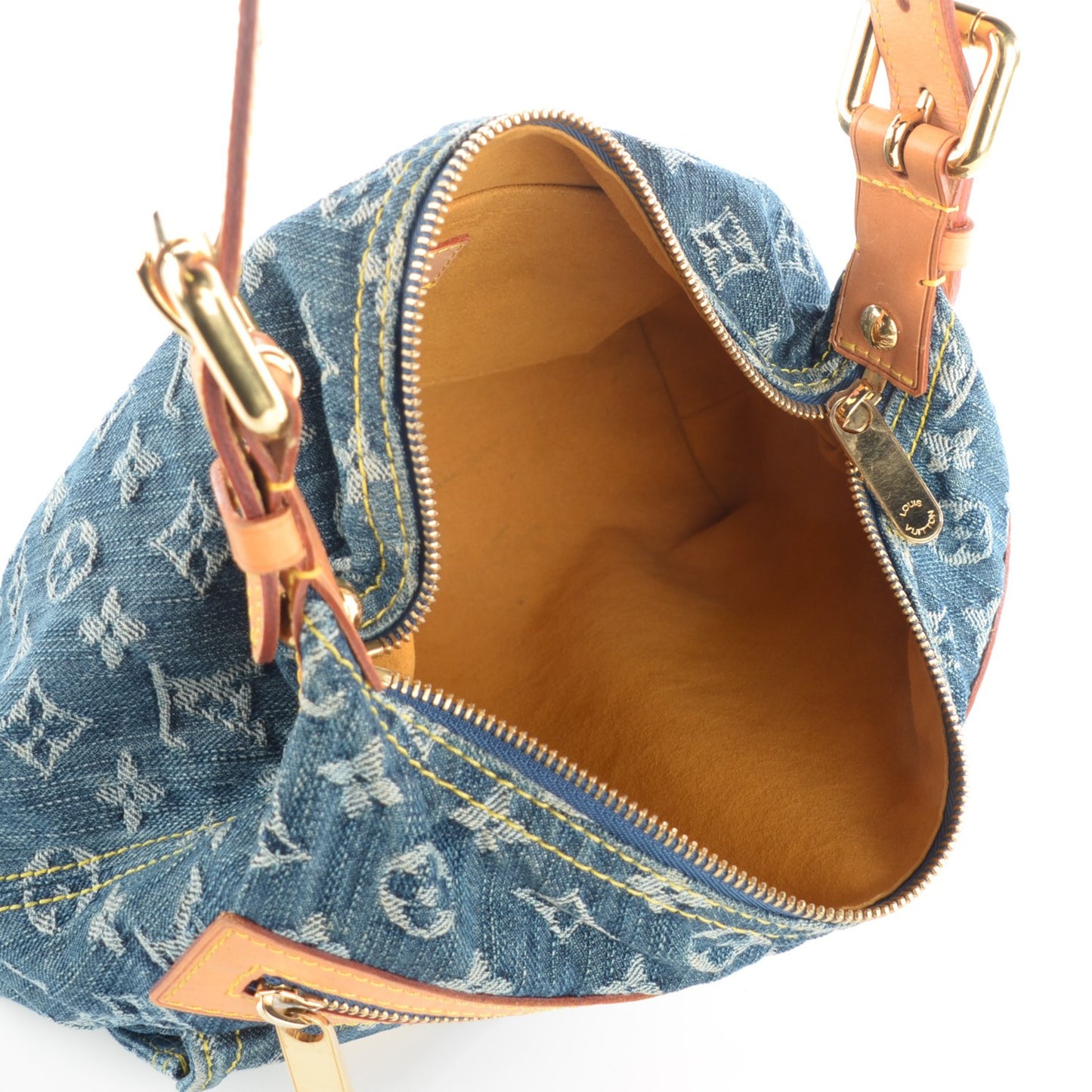 Monogram Denim Baggy PM Blue