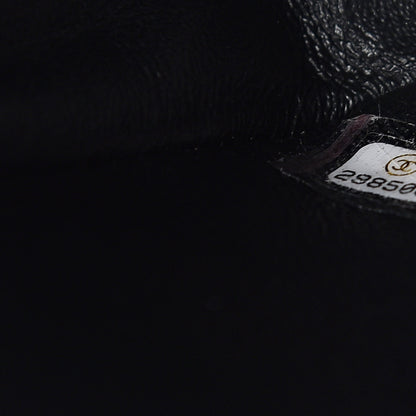 Chanel Shiny Distressed Calfskin Quilted Jumbo Double Flap So Black 7 of 10