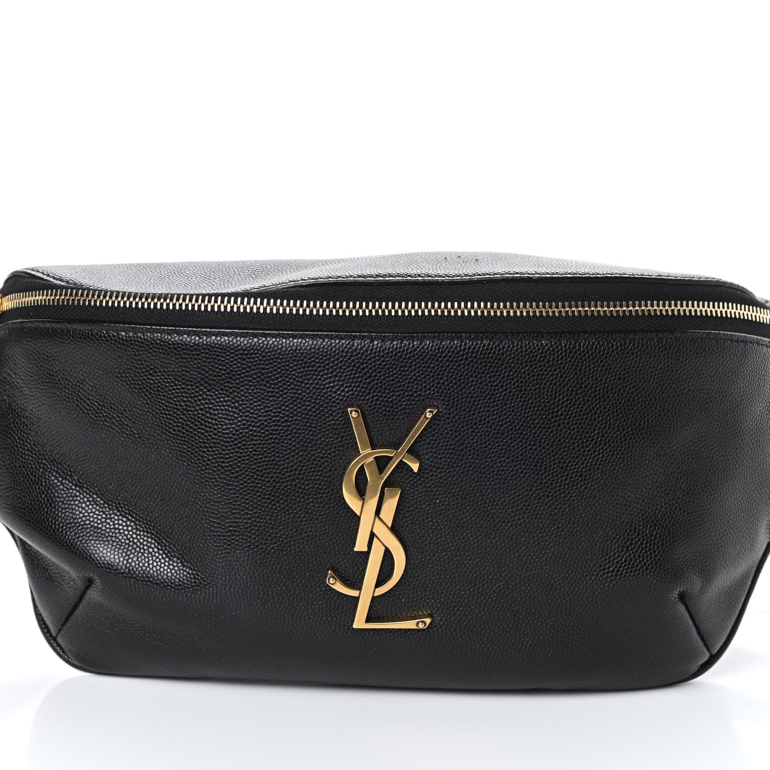 Saint Laurent Grain De Poudre Monogram Belt Bag Black 7 of 9