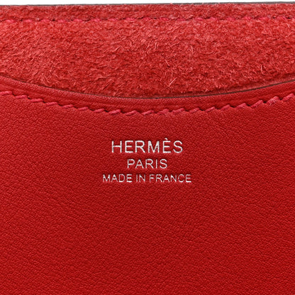 Hermes Taurillon Clemence Swift In-The-Loop 18 Bag Vermillion 6 of 10