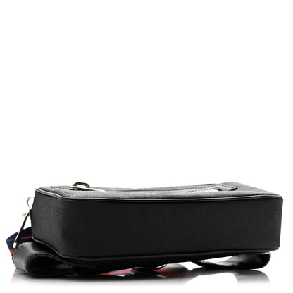 Gucci Soft GG Supreme Monogram Web Belt Bag Black Grey 4 of 10