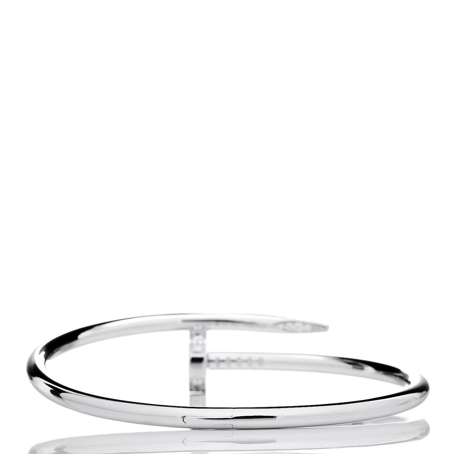 18K White Gold Diamond Juste Un Clou Bracelet 17