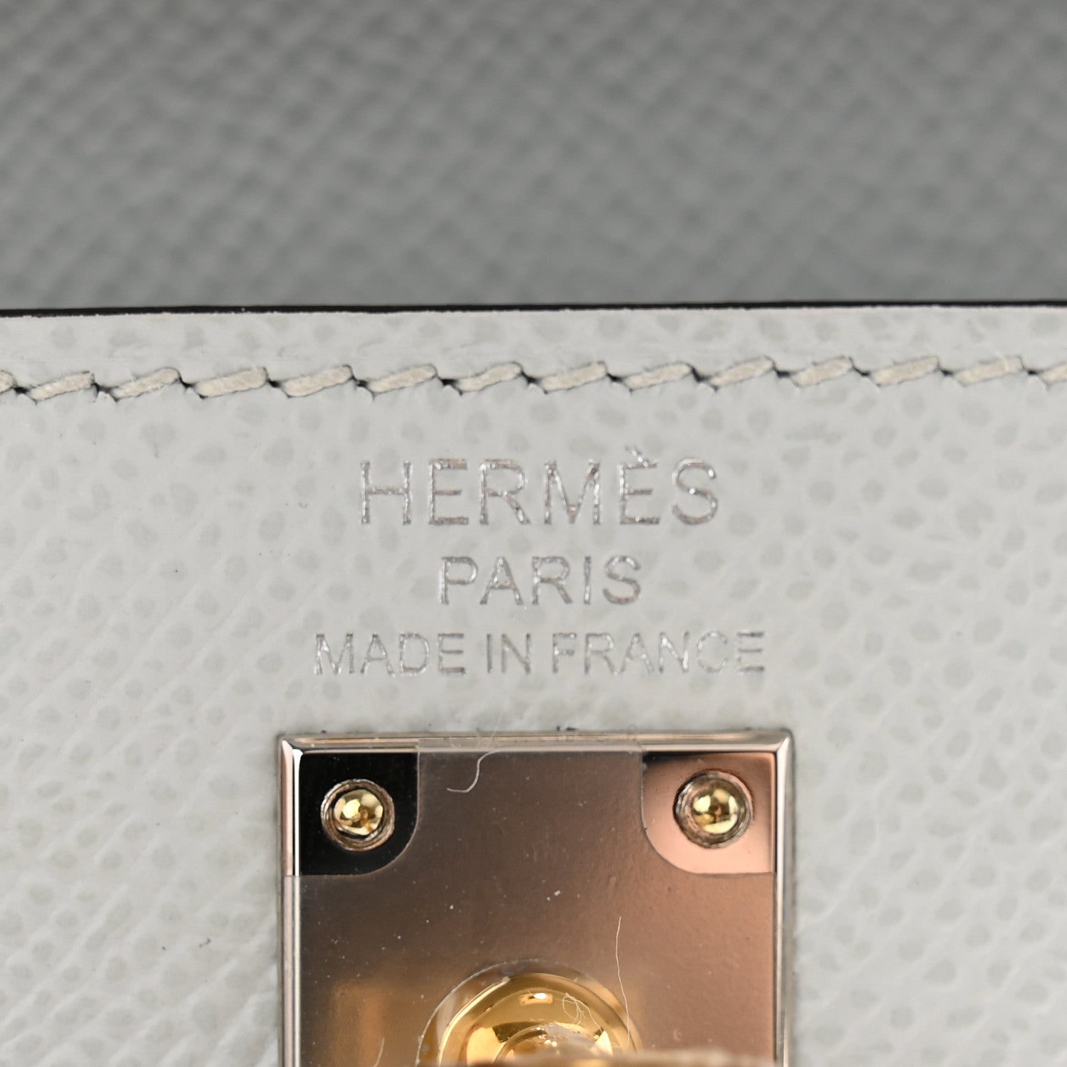 Hermes Epsom Kelly Sellier 25 Gris Platine 6 of 11