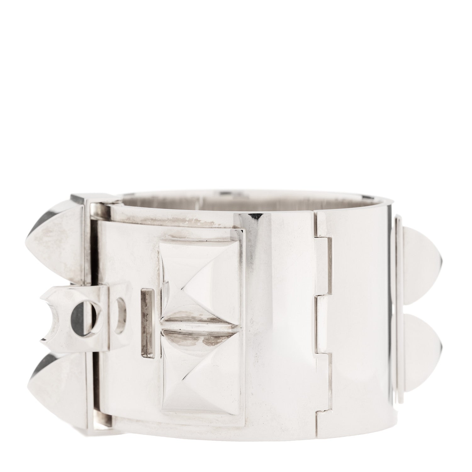 Hermes Sterling Silver Collier De Chien Bracelet SH 3 of 4