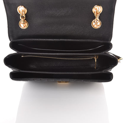Celine Calfskin Quilted Medium C Bag Black 5 of 9