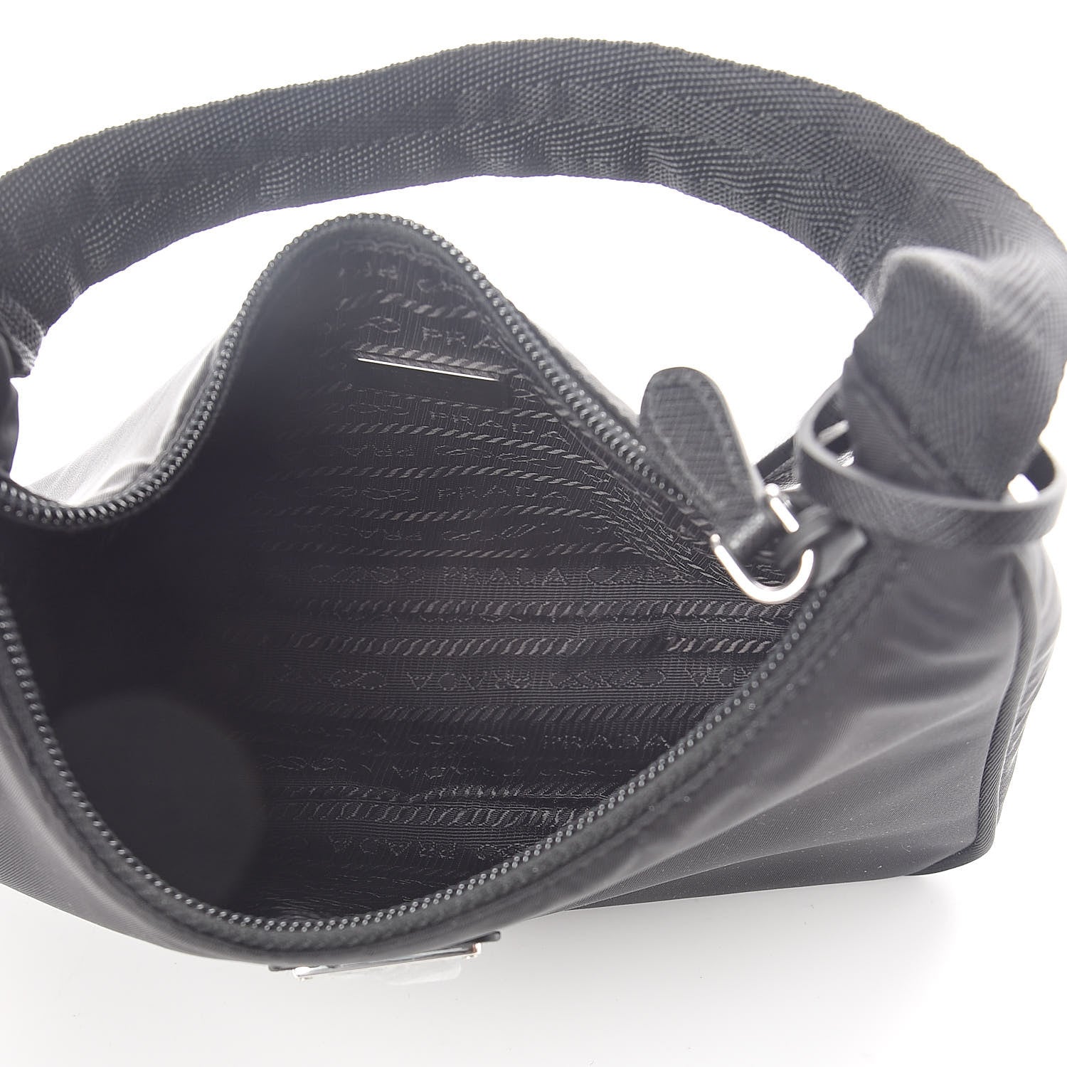 Prada Tessuto Nylon Mini Re-Edition 2000 Bag Black 5 of 8
