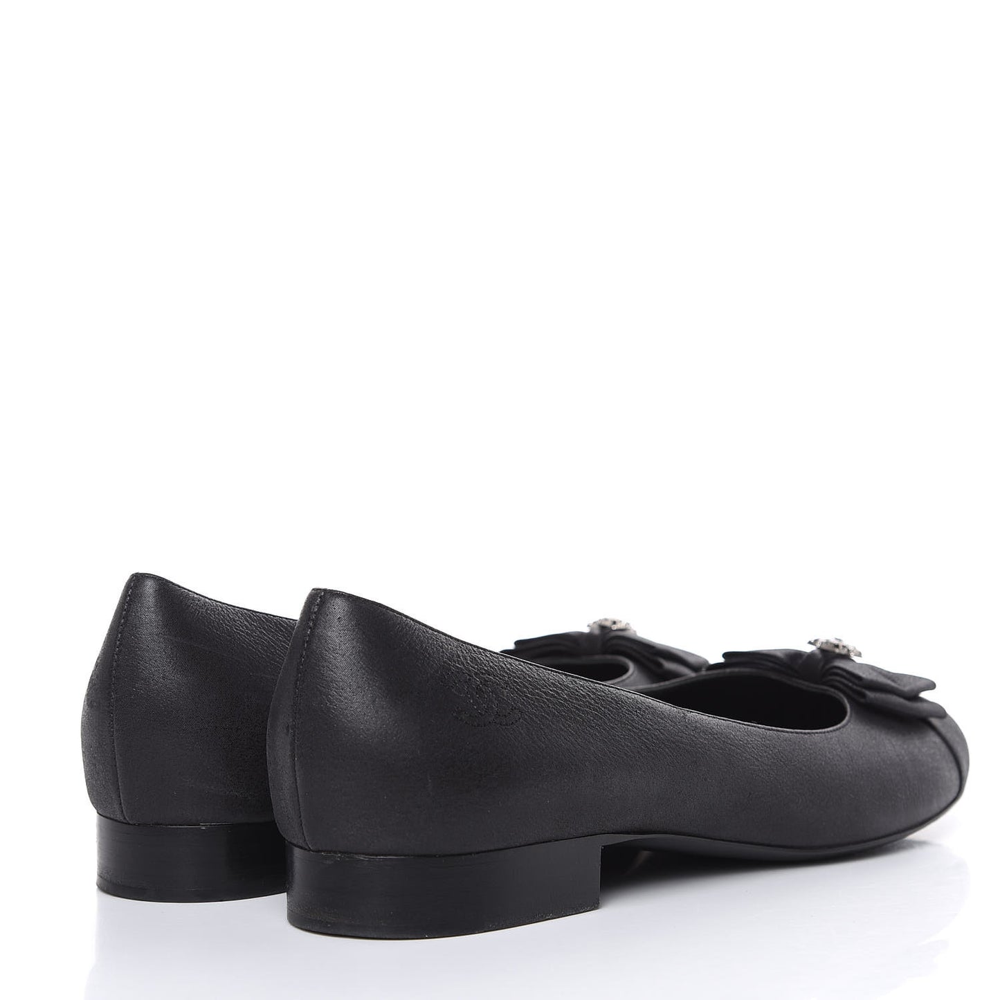 Buffalo Glitter Bow Ballerina Flats 39.5 Black