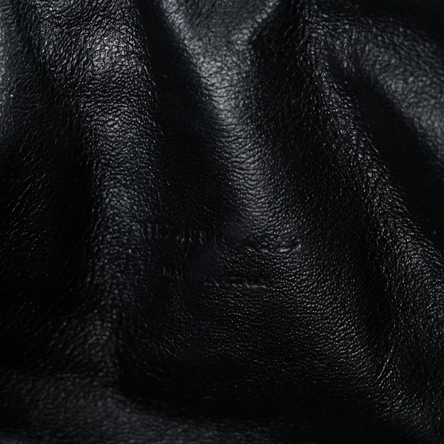 Calfskin Matelasse Monochrome Monogram Mini Lou Camera Bag Black