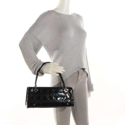 Christian Dior Patent Cannage Stitched East West Lady Dior Black 2 of 7