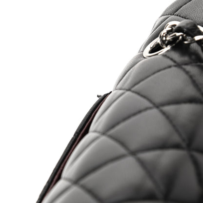 Chanel Lambskin Quilted Medium Double Flap Black 27 of 32