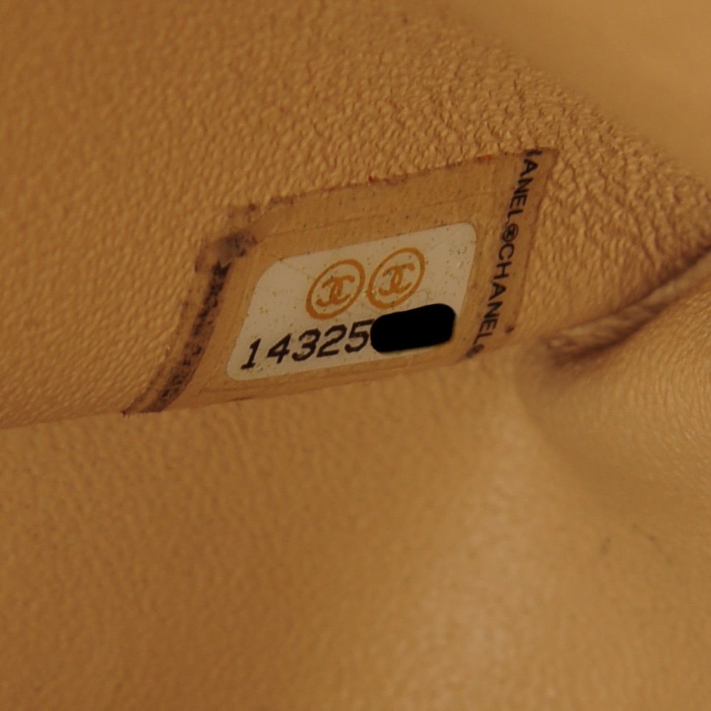 Lambskin Quilted Jumbo Double Flap Beige