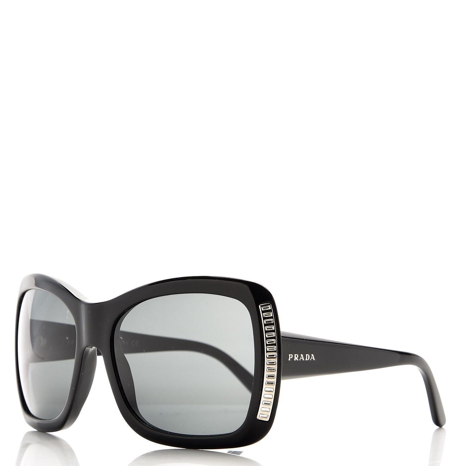 Prada Crystal Sunglasses SPR 11L Black 1 of 7