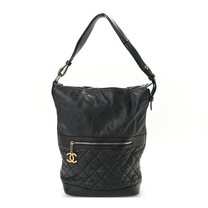 Chanel Caviar Lambskin Quilted Casual Style Hobo Black 1 of 12