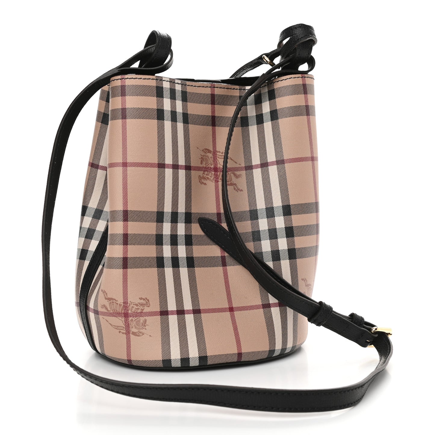 Haymarket Check Colours Small Lorne Bucket Crossbody Black