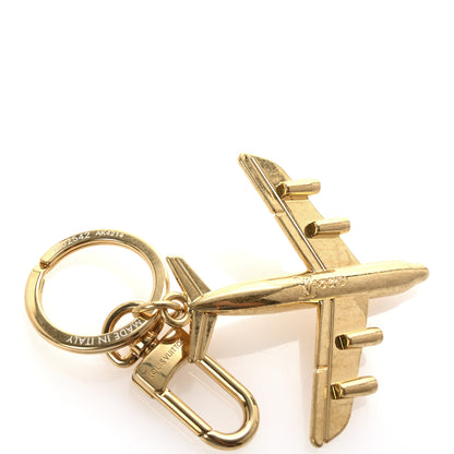 Louis Vuitton LV Plane Bag Charm Key Holder Gold 5 of 6