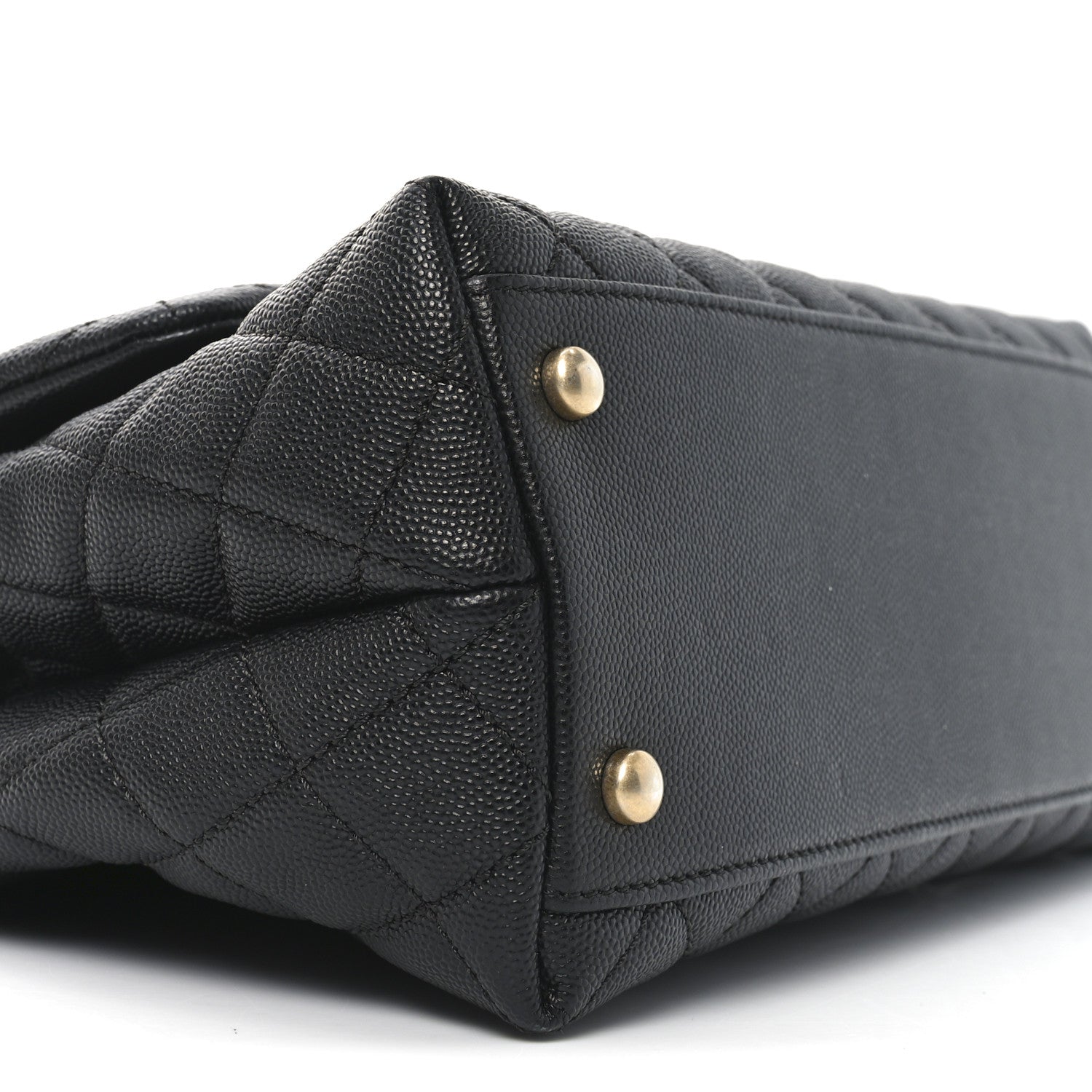 Chanel Caviar Quilted Small Coco Handle Flap Black 9 of 11