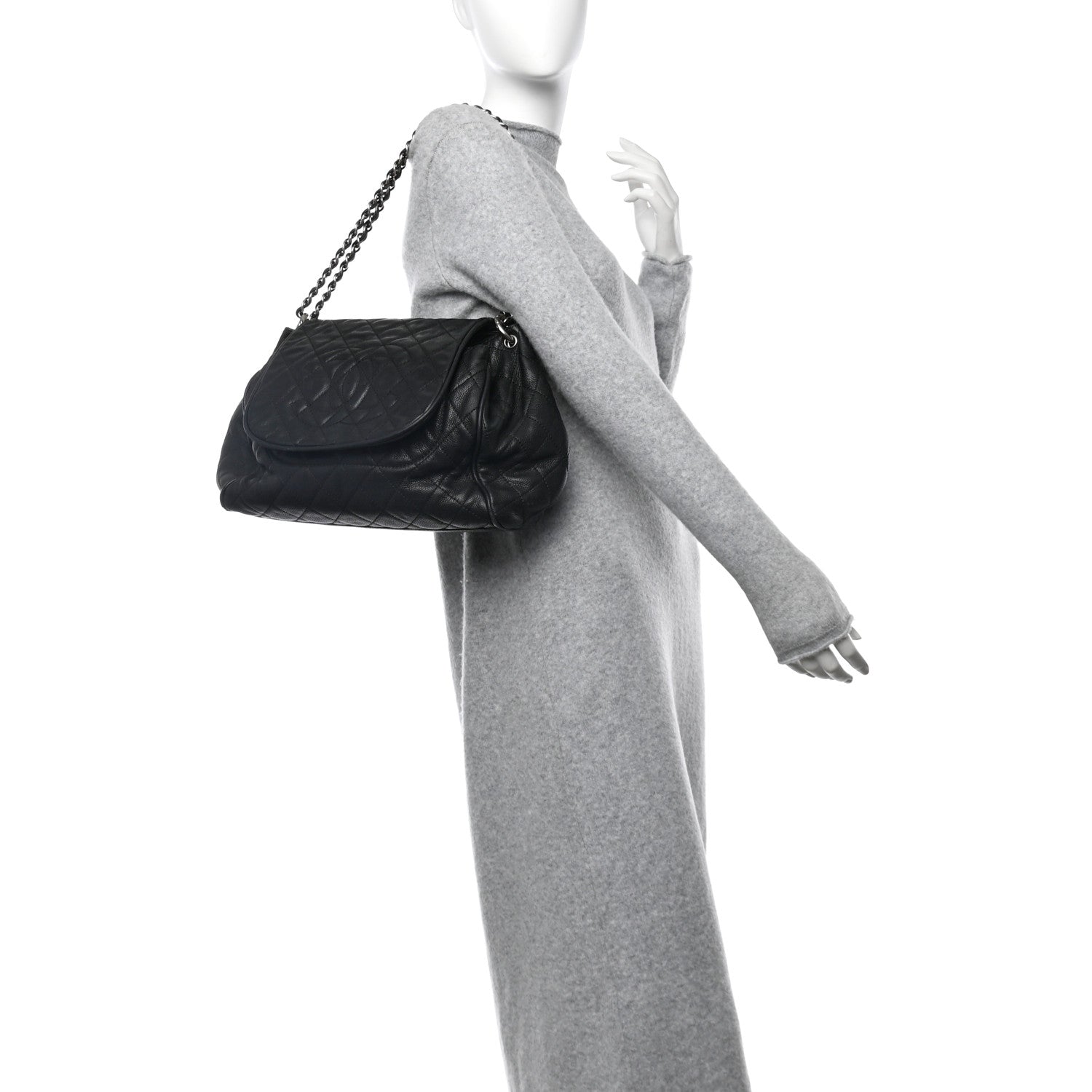Chanel Caviar Quilted Timeless Accordion Flap Black 2 of 17