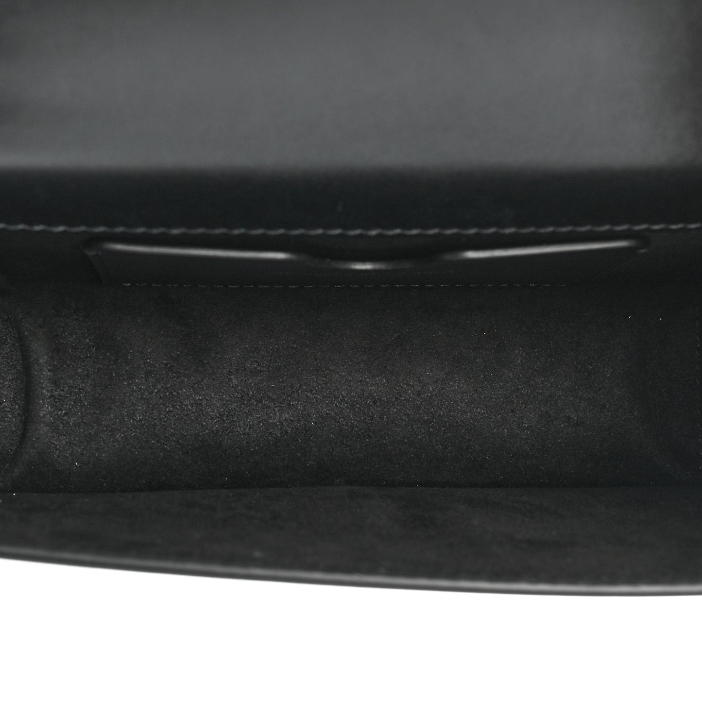 Calfskin Studded Knuckle Satchel Black Silver