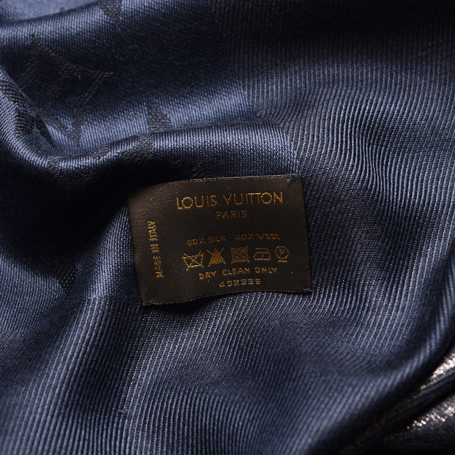 Louis Vuitton Silk Wool Monogram Rock Shawl 4 of 4
