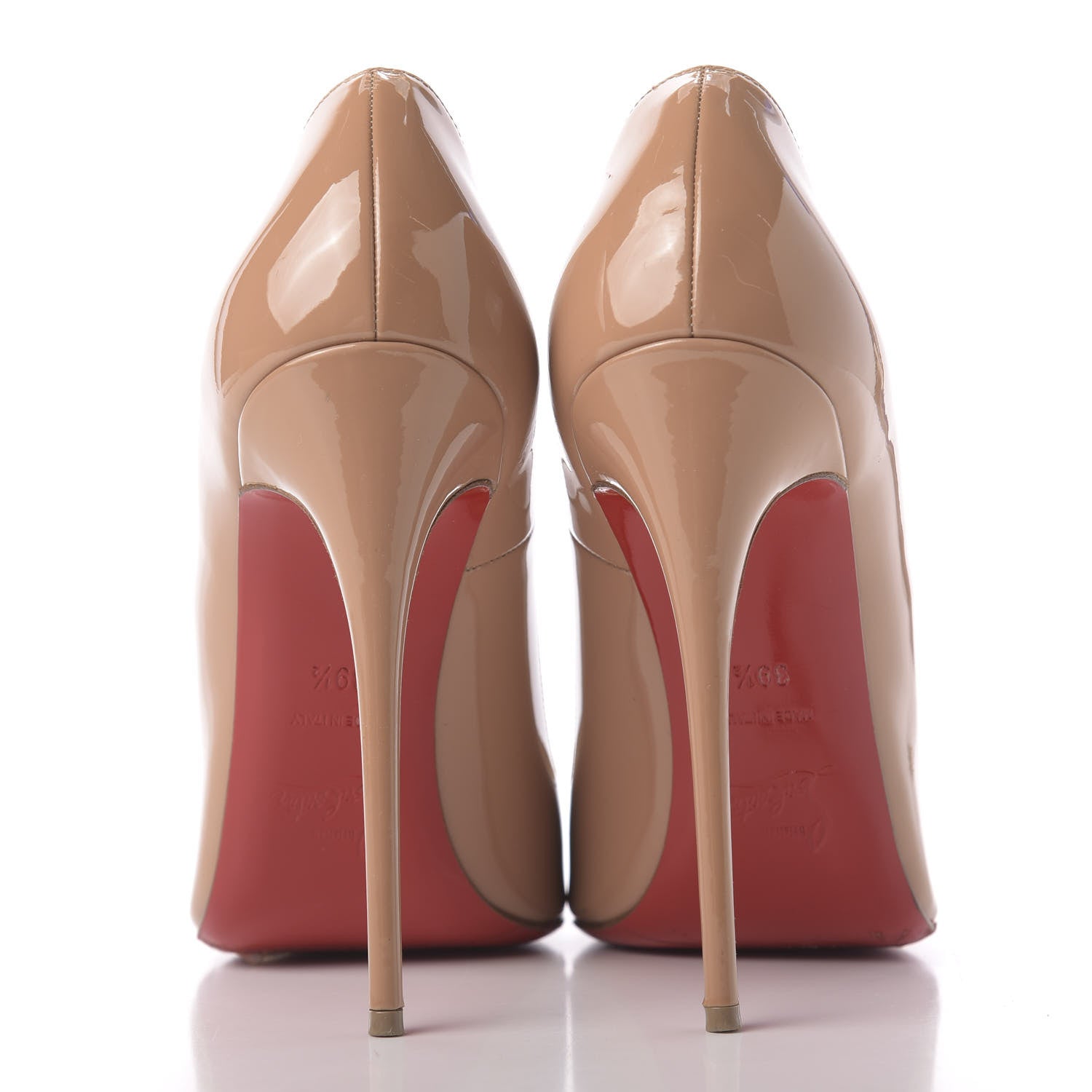 Christian Louboutin Patent So Kate 120 Pumps 39.5 Nude 7 of 10