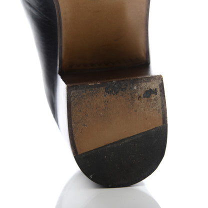 Gucci Malaga Kid Horsebit Loafer Pumps 36.5 Black 12 of 13
