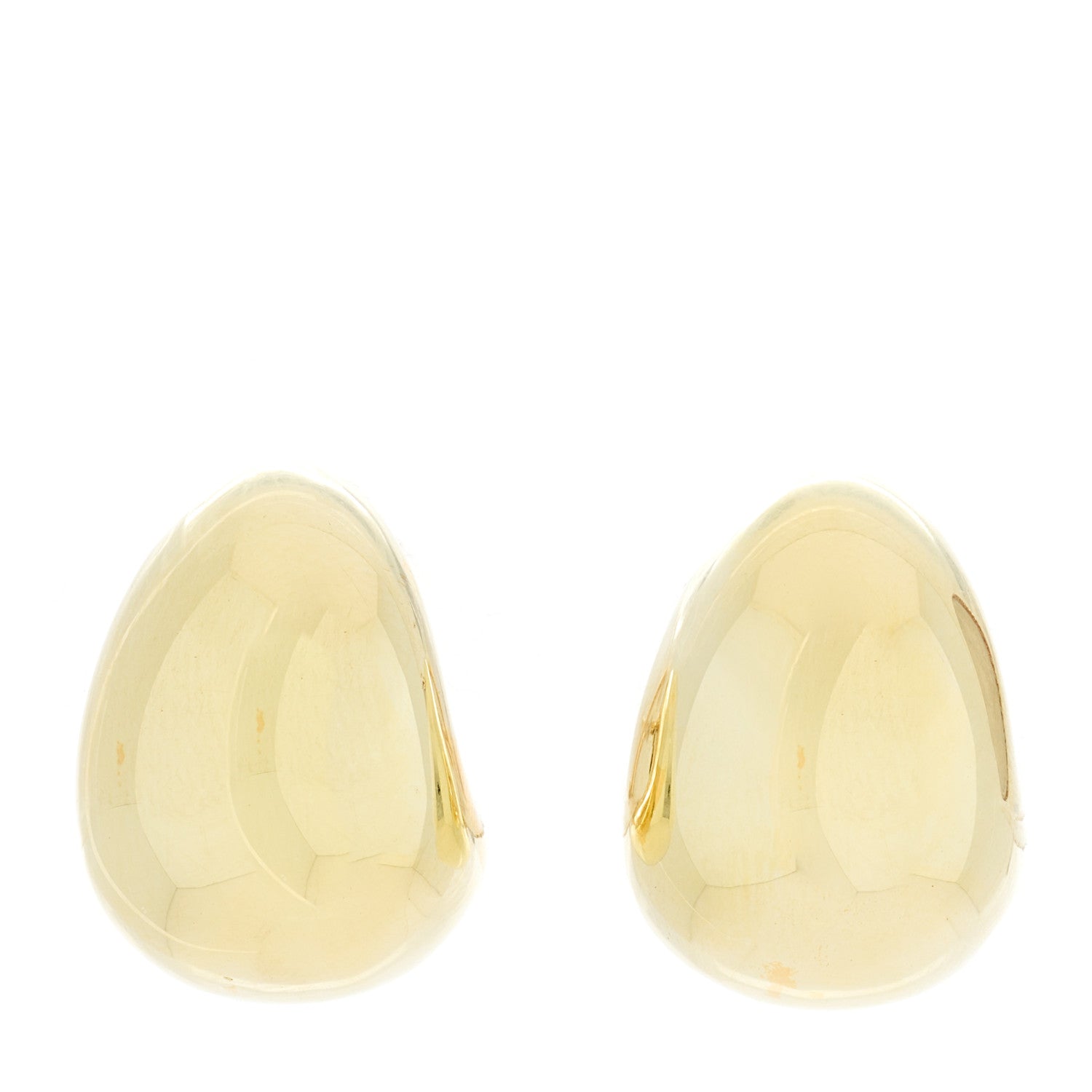Roberto Coin 18K Yellow Gold Dome Hoop Earrings 1 of 4