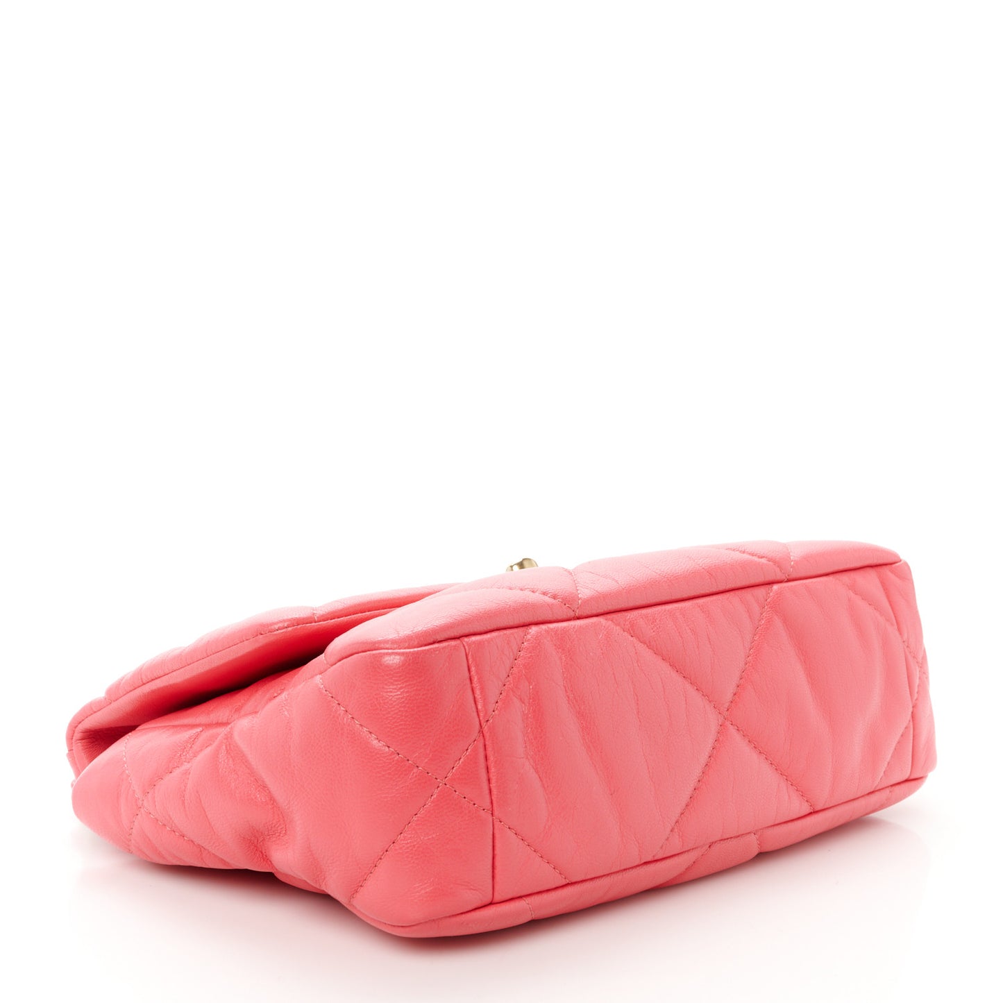 Lambskin Quilted Medium Chanel 19 Flap Dark Pink