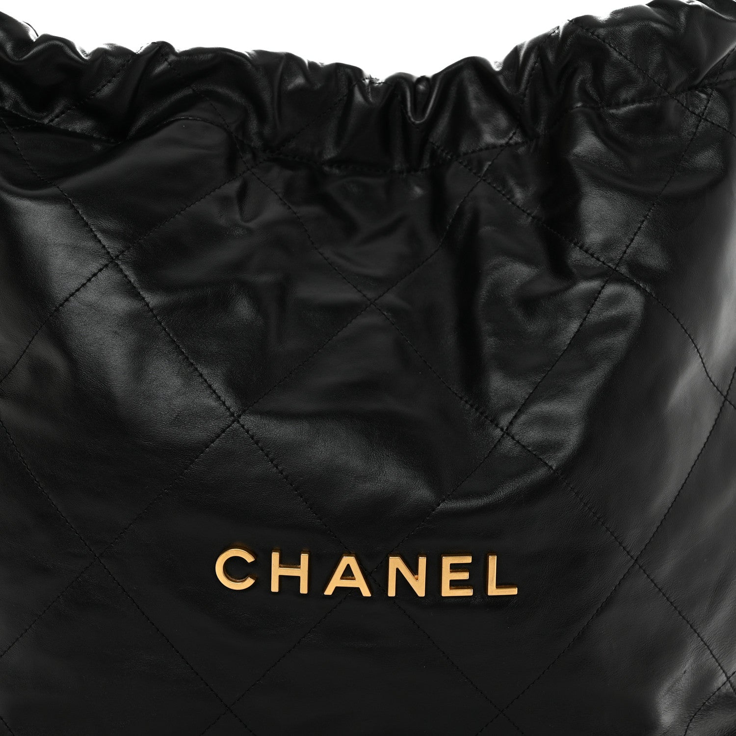 Chanel Shiny Calfskin Quilted Chanel 22 Black 9 of 11