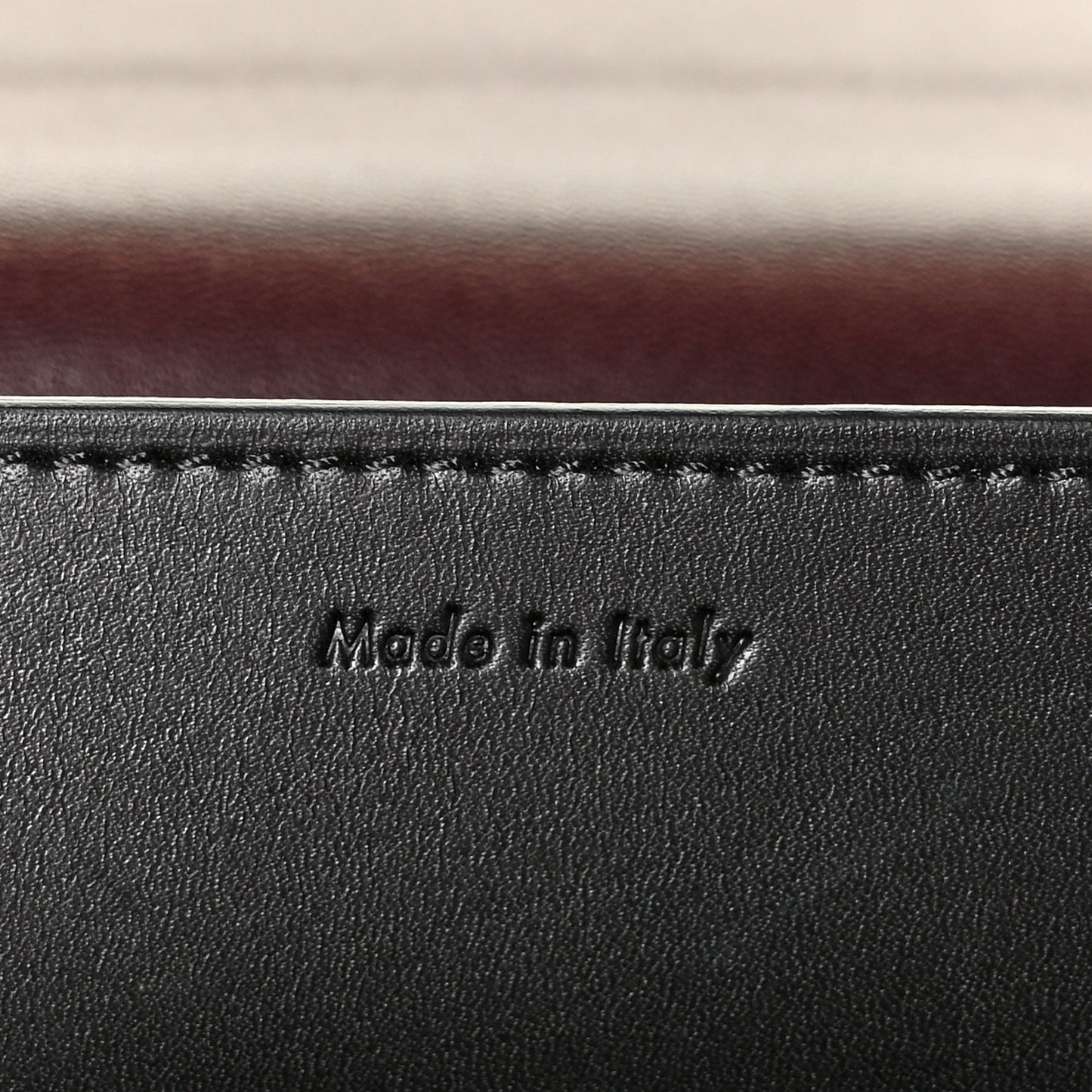 Smooth Calfskin Large Case Black
