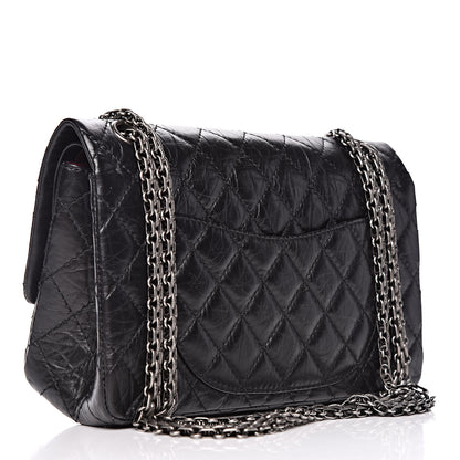 Chanel Aged Calfskin Quilted 2.55 Reissue 225 Flap Black 3 of 9