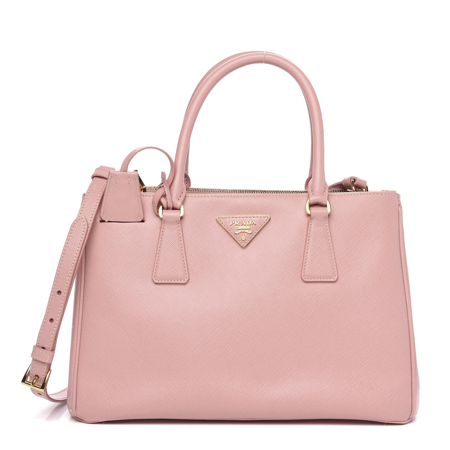 Prada Saffiano Small Galleria Double Zip Tote Orchidea 1 of 14