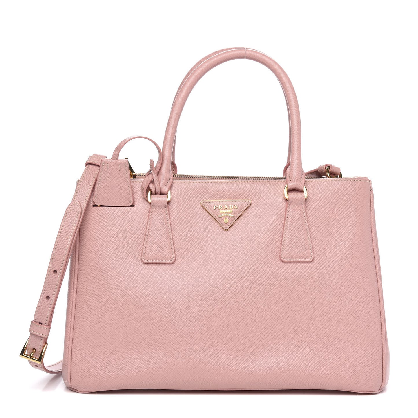 Saffiano Small Galleria Double Zip Tote Orchidea