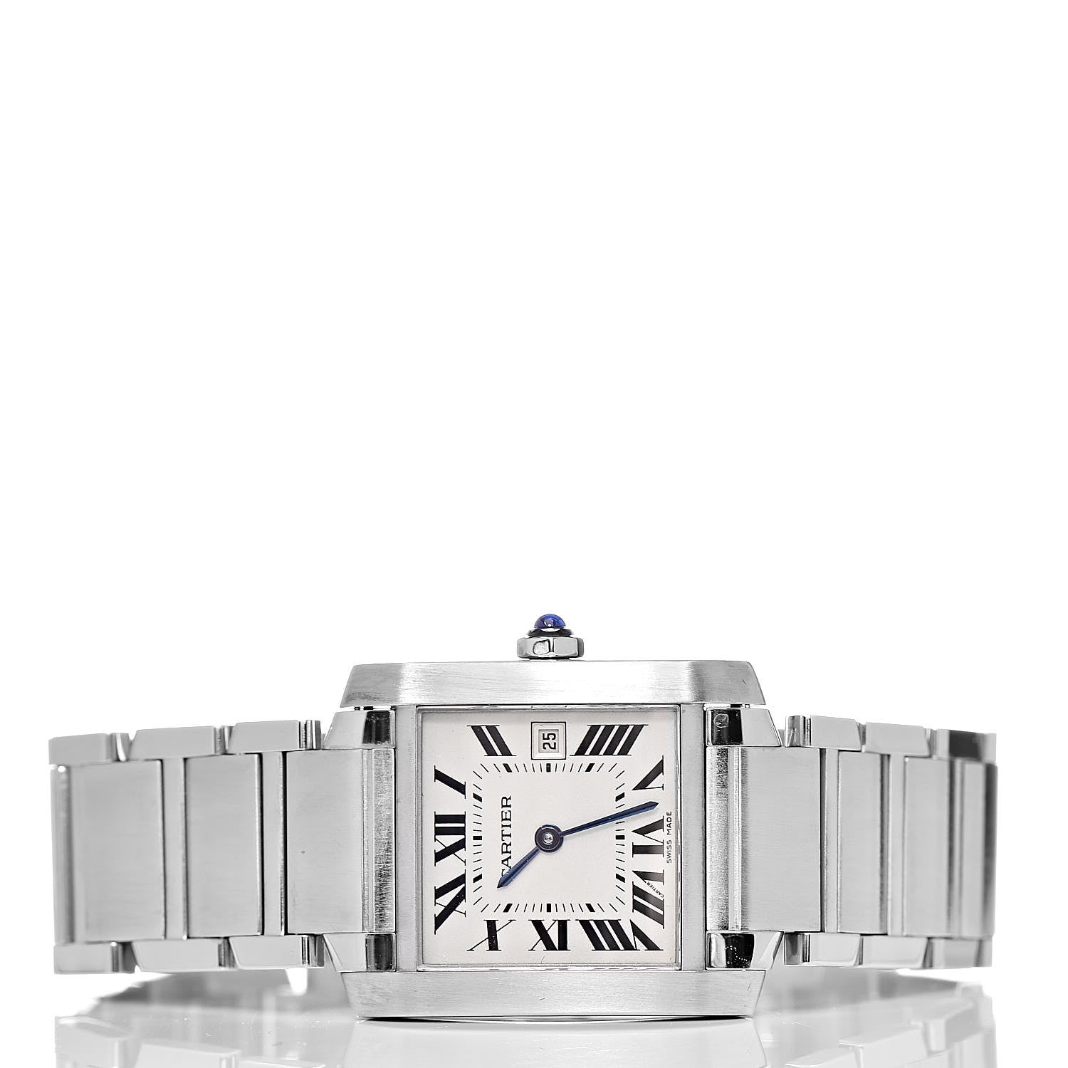 Cartier Stainless Steel 25mm Tank Francaise Quartz Watch 3 of 8