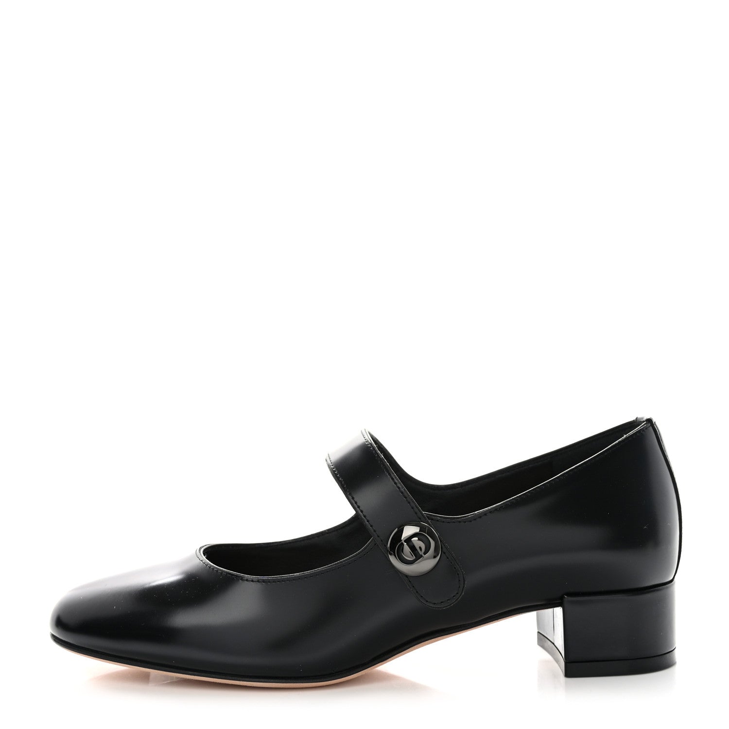 Christian Dior Brushed Calfskin Uniform 30mm Pumps 36 Black 1 of 10