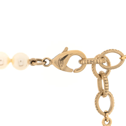 Chanel Pearl CC 100th Anniversary Necklace Light Gold 4 of 5
